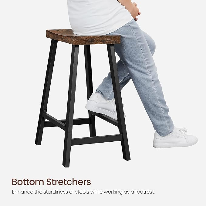 VASAGLE Bar Stools, Kitchen Breakfast Bar Stools - Image 10
