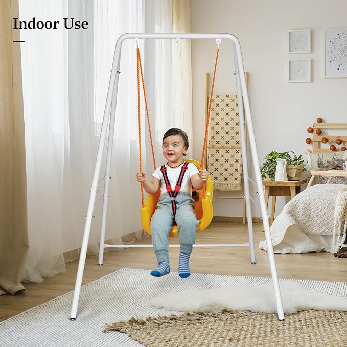 ONCLOUD Upgraded Hammock Chair Stand Metal Swing Stand Frame, Heavy Duty Steel - Image 3