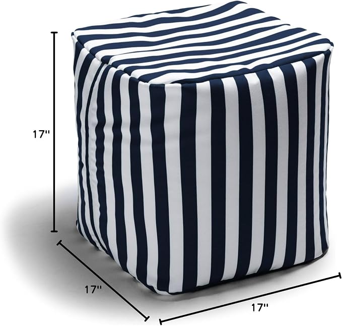 Jaxx Luckie Outdoor Patio Bean Bag Ottoman - Image 3