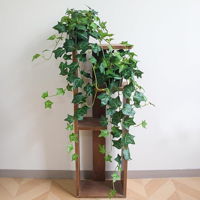 Fake English Ivy Plants in Pots Set of 2 – Realistic Artificial Ivy Greenery - Image 5