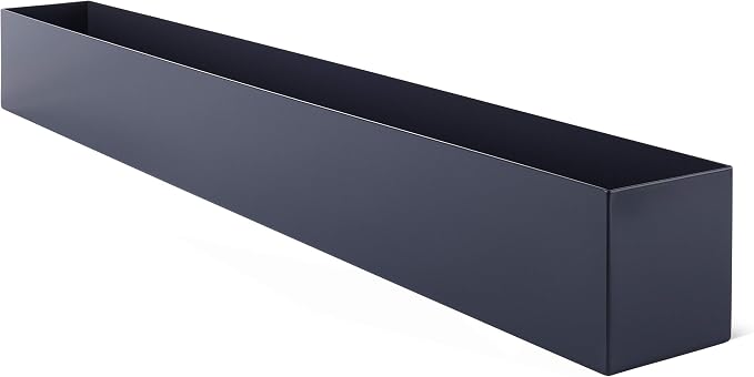 DR&Co Modern Grey Rectangle Planter Box, Narrow Box - Image 4