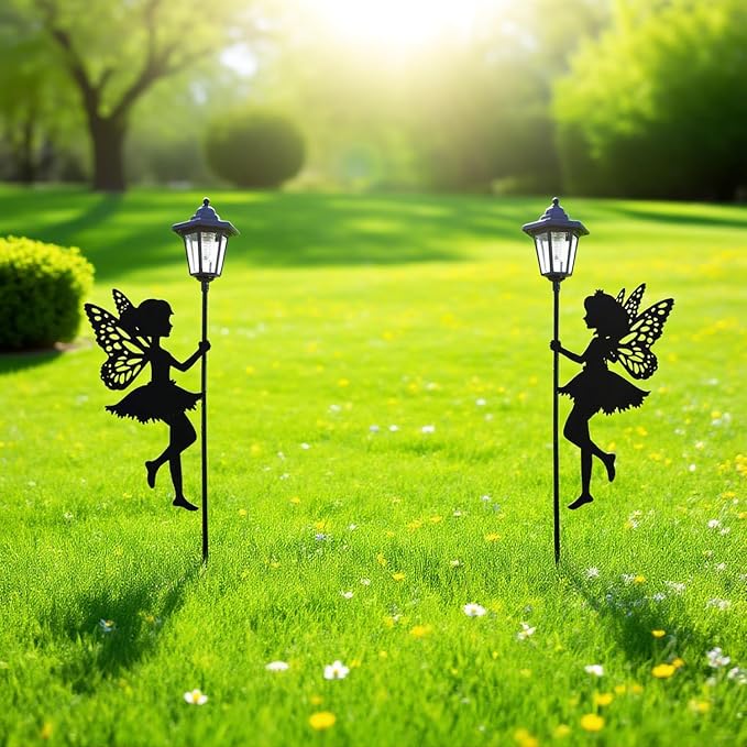 Solar Fairy Garden Stake Decorative Lantern Outdoor Waterproof, Outdoor Garden - Image 2