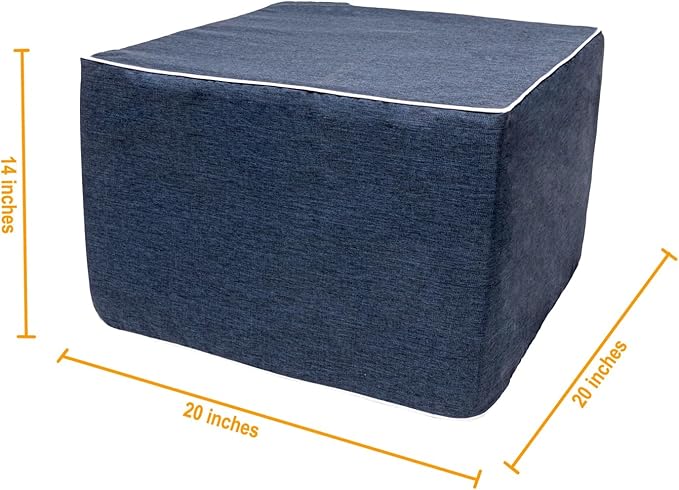 Outdoor Ottoman 20x20x14 Inches Outdoor Square Ottomans - Image 2