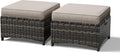 Joyside Outdoor Ottoman Set of 2, Patio Large Ottoman Foot Rest by Joyside