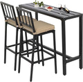 Outdoor Patio Bar Set, Bar Height Patio Dining Set, Weather-Resistant Bistro by Sumshadow