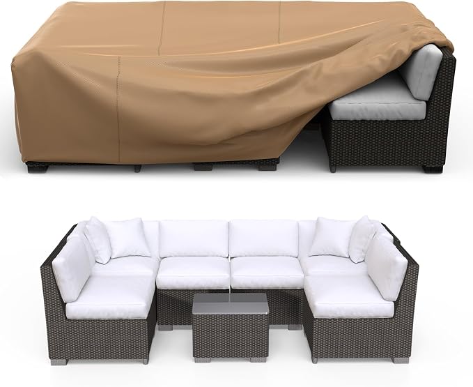 Patio Furniture Set Cover Waterproof, Heavy Duty Furniture Covers by Brosyda