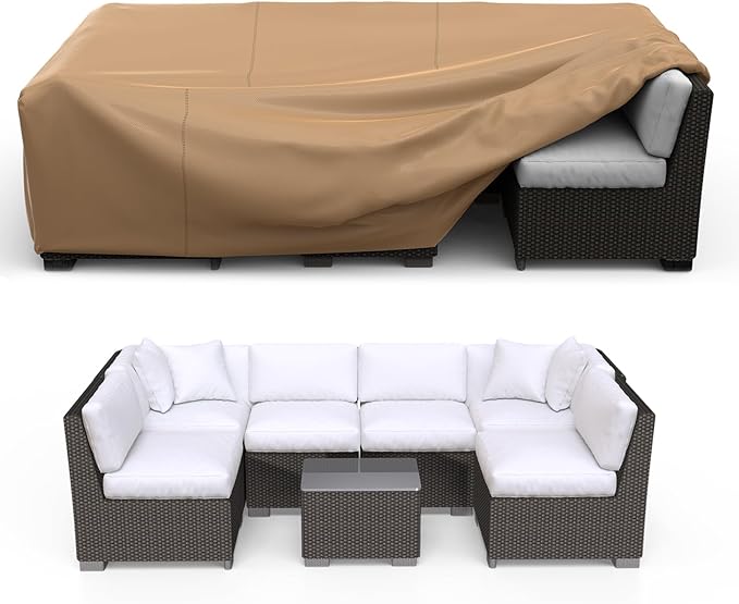 Patio Furniture Set Cover Waterproof, Heavy Duty Furniture Covers by Brosyda
