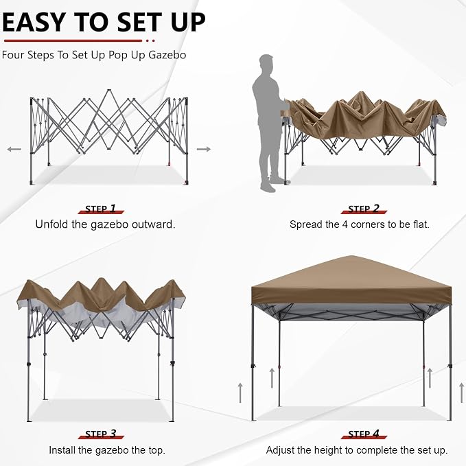 ABCCANOPY Outdoor Easy Pop up Canopy Tent 10x10 - Image 7