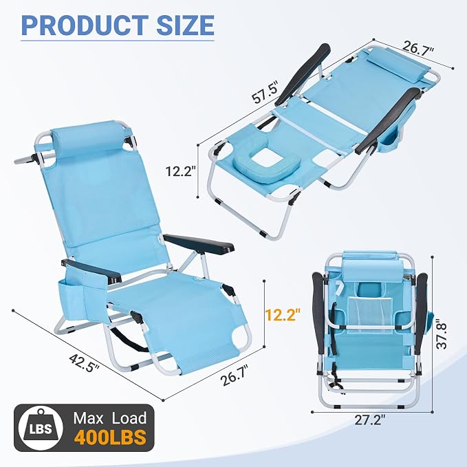 DoCred Heavy Duty Tanning Chair - Image 3