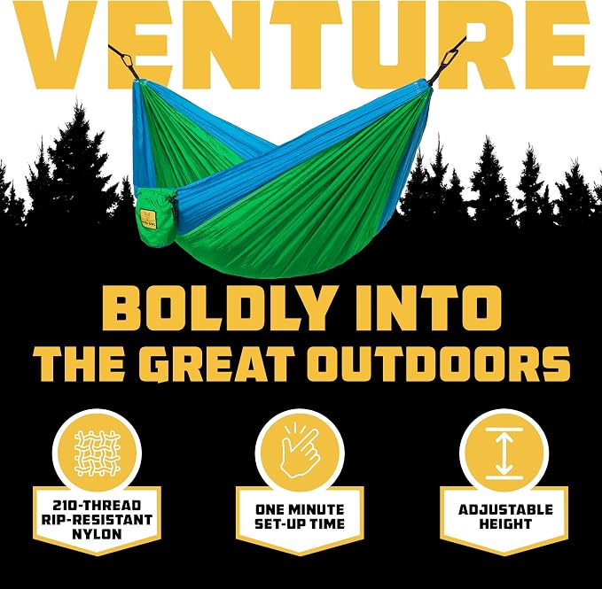 Wise Owl Outfitters Camping Hammock – 500lbs Portable Hammock - Image 3