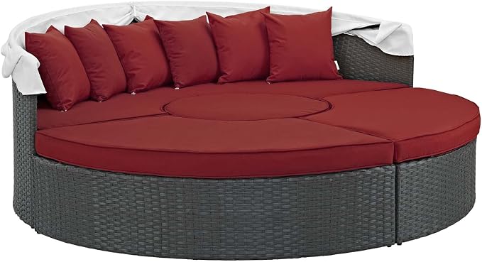 Modway Sojourn Outdoor Patio Sunbrella Sectional Daybed - Image 4
