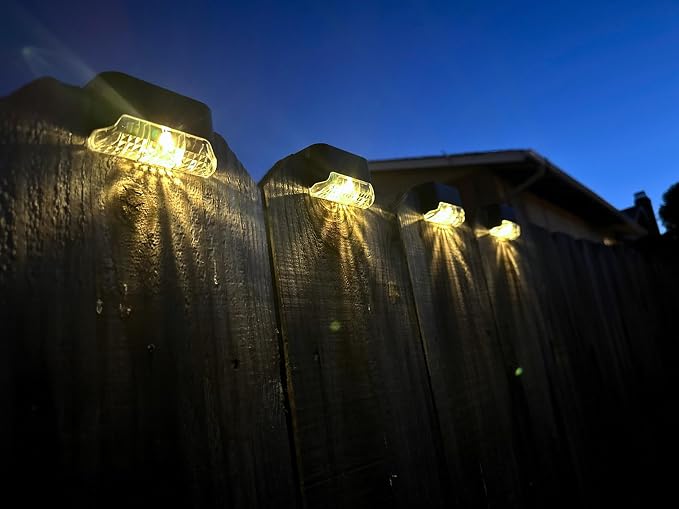16-Pack Solar Deck Lights, Outdoor Waterproof LED Lights - Image 3
