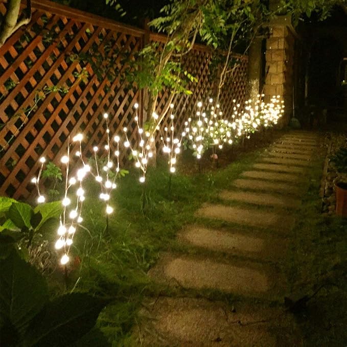 Vanthylit 3PK 30" Brown Lighted Twig Branches Pathway Light 60 LED Warm White - Image 4