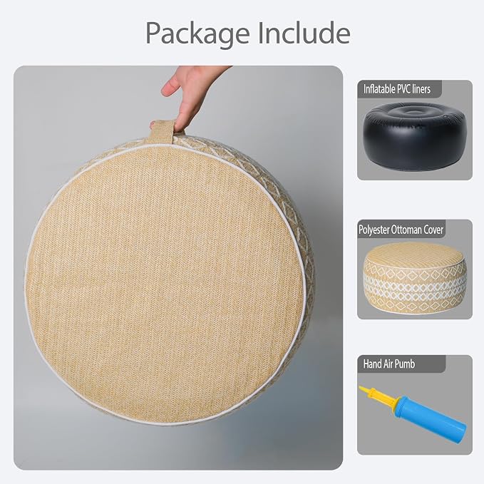 Outdoor Inflatable Ottoman - Image 3
