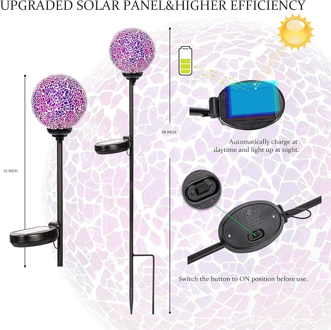 VCUTEKA Solar Garden Lights - Image 2