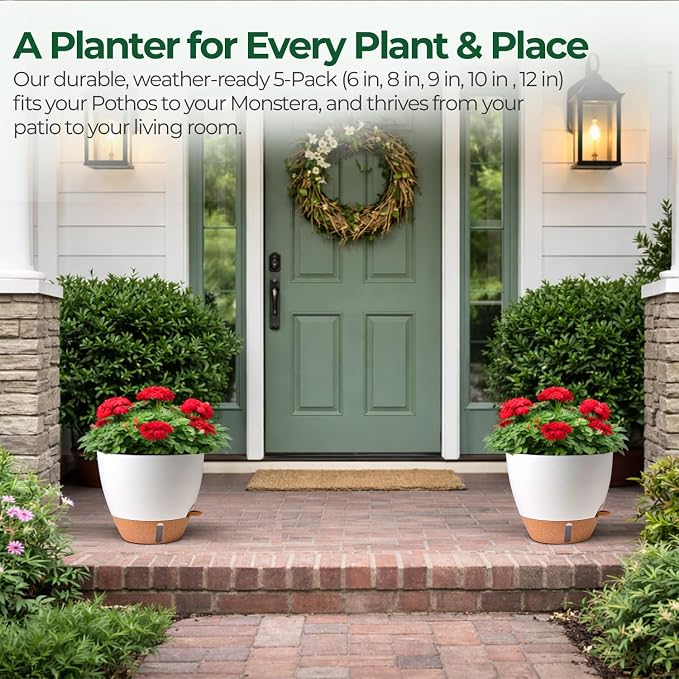 T4U 5 Pack Self Watering Pots - Image 9