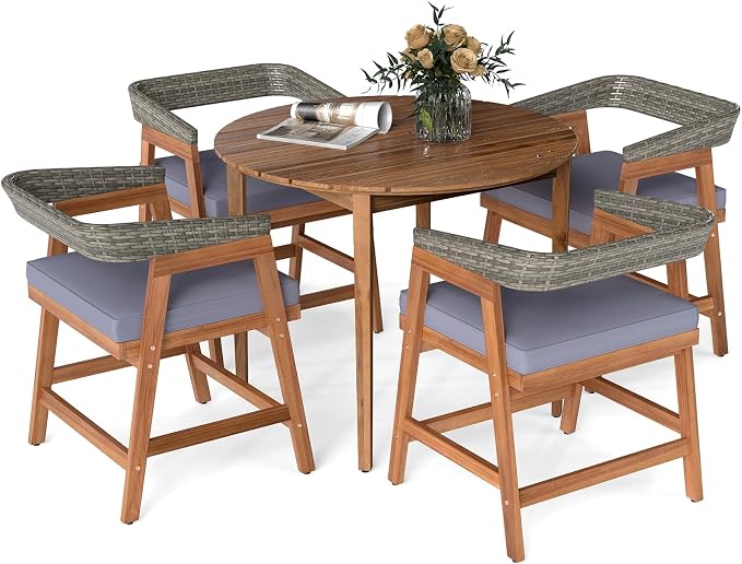 Tangkula 5 Piece Patio Dining Set by TANGKULA