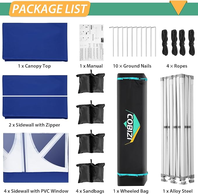COBIZI 13x26 Pop up Canopy Tent 13x26 Canopy - Image 7
