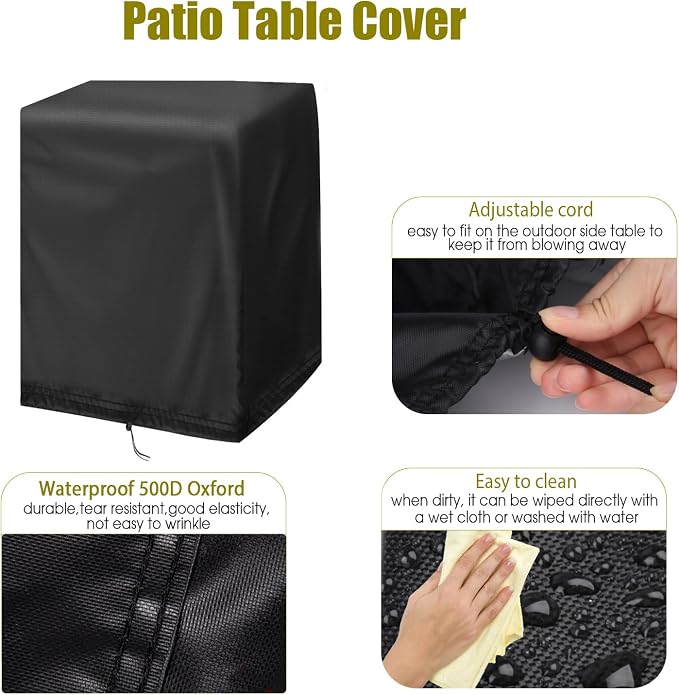 End Tables Cover, Waterproof Sun Dust Protection - Image 5