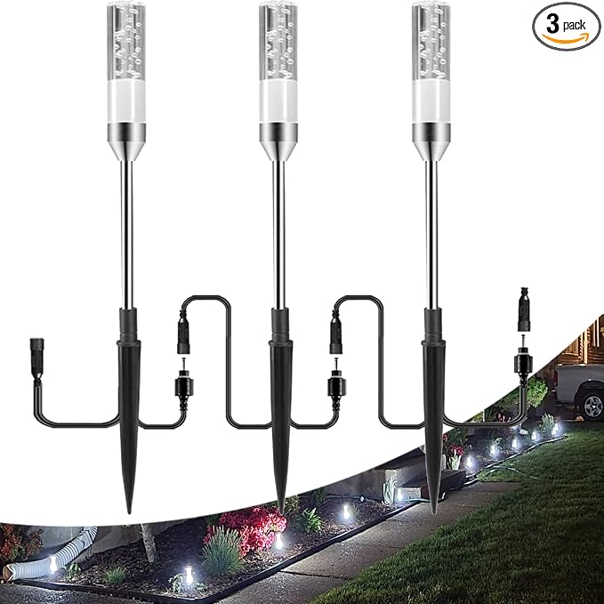 B-right 3PCS Extension Lights for Path Lights, Extendable Waterproof 0.8W 95 by B-right