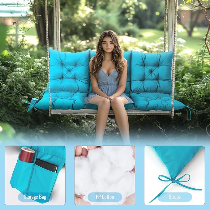 NACATIN 3 Seat Cushion for Outdoor Swing - Image 4
