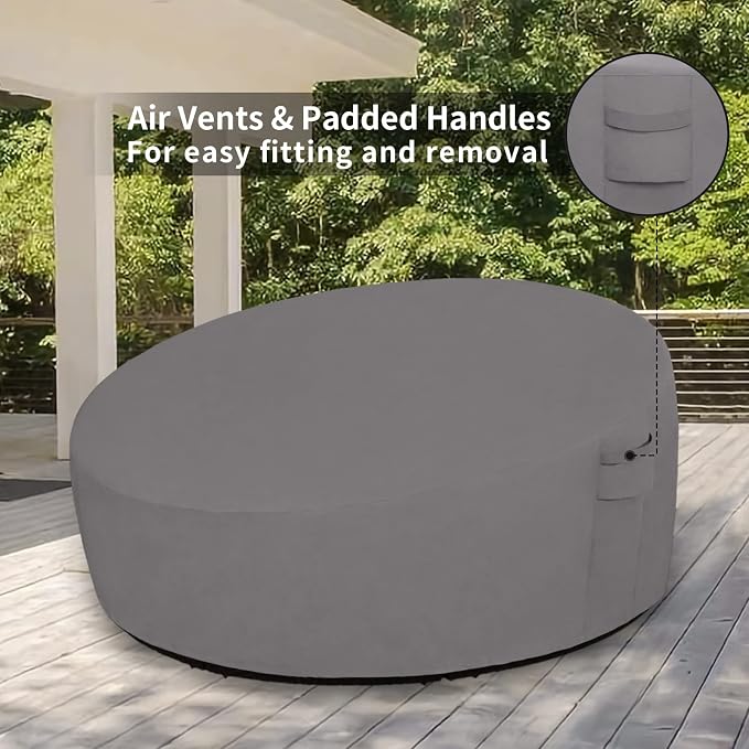 Easy-Going Heavy Duty 600D Outdoor Daybed Cover 88 Inch UV Resistant Patio - Image 5