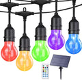 Auroraworld 35FT Solar RGB Outdoor String Lights, Dimmable Waterproof LED Patio by Auroraworld