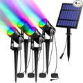 T-SUN RGB Solar Spotlights Outdoor, Halloween Decoration Solar Landscape by T-SUN