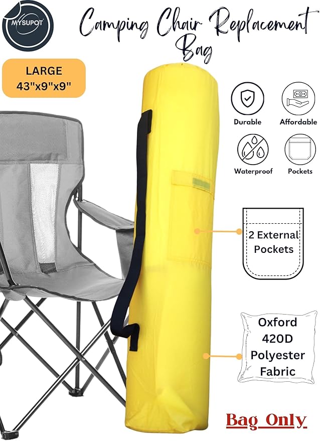 43"x9"x9" Replacement Bag for Folding Camping Chair, Camp Chairs, Yoga Mat - Image 2