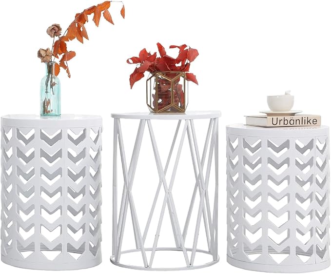 Y&M Side Table, Outdoor Decorative Garden Stool Plant Coffee Table - Image 2