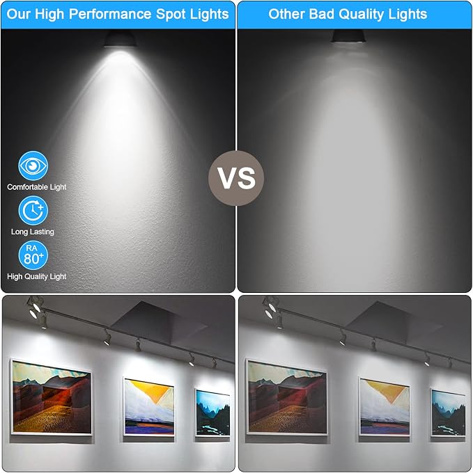 Mlambert 24 Pack MR16 LED Bulbs 50W Halogen Equivalent 5000K, 5W GU5.3 MR16 12V - Image 2