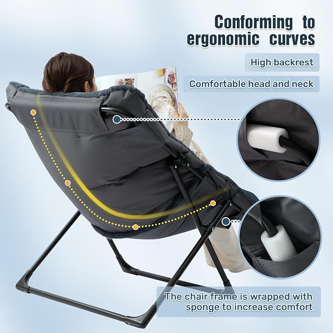 HollyHOME X-Large Saucer Chair - Image 6