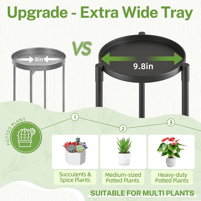 iDavosic.ly 2 Tier Plant Stand Indoor - Image 2