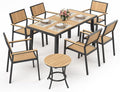 Pamapic 8-Piece Patio Dining Set，Outdoor Aluminum Furniture Set by Pamapic