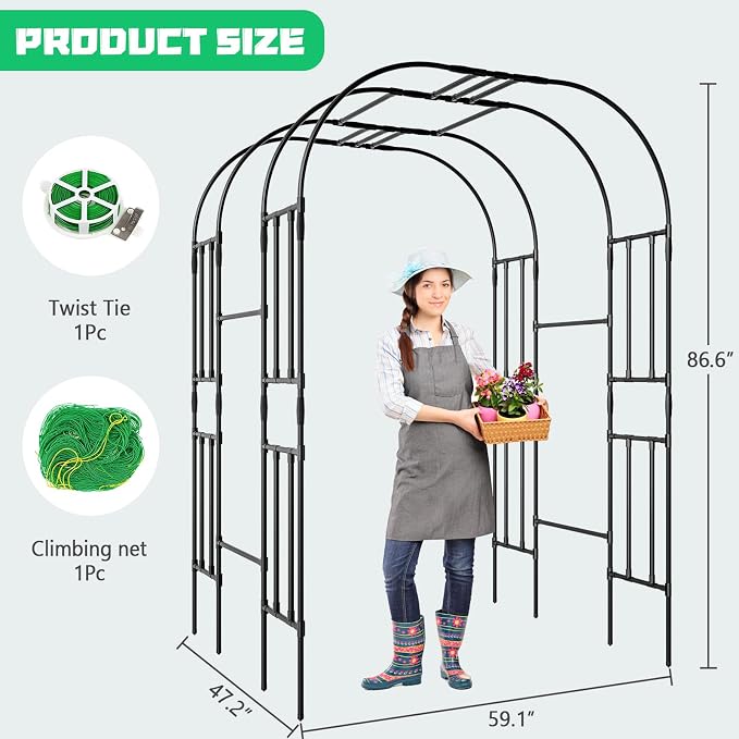Garden Arch Trellis for Climbing Plants - Image 5