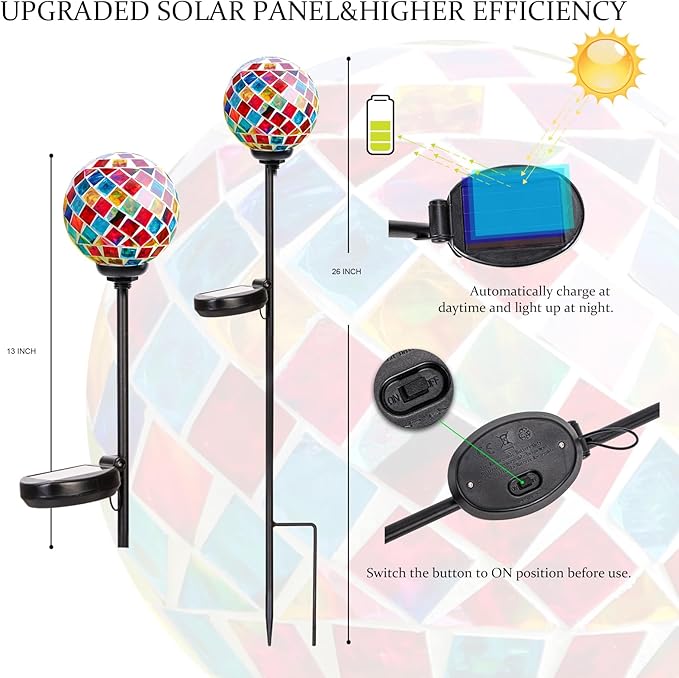 VCUTEKA Solar Garden Lights - Image 2