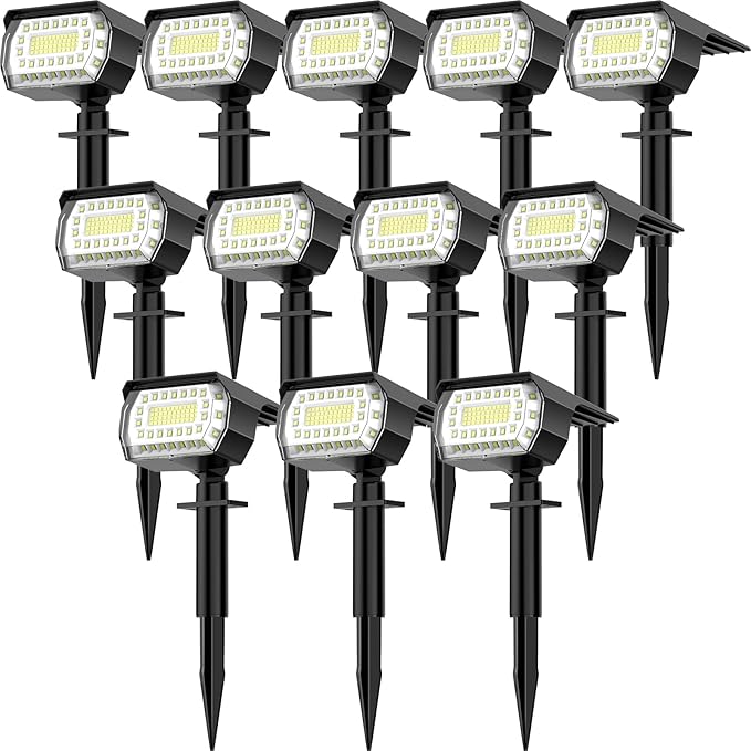 LANSOW Solar Spot Lights Outdoor, 2-in-1 Solar Landscape Spotlights, 3 Modes by LANSOW