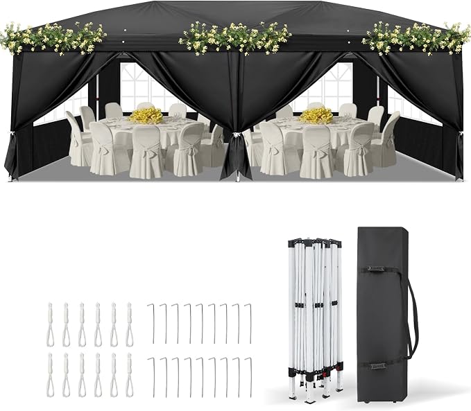 VINGLI 10x20 ft Pop Up Canopy Tent by VINGLI