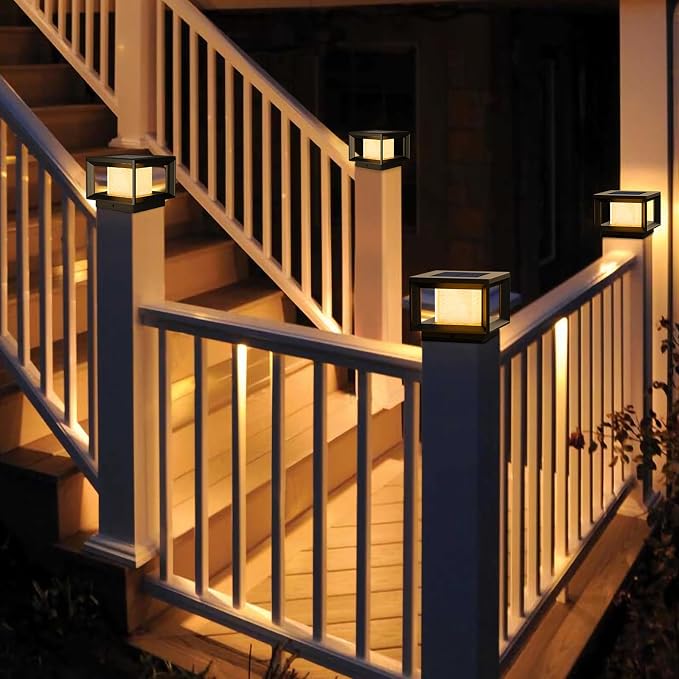 Mlambert 10 Pack Solar Post Lights Outdoor, Waterproof Fence Cap - Image 8