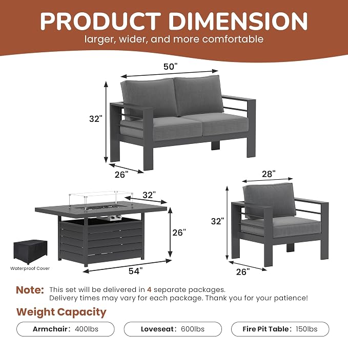 Solaste Aluminum Patio Furniture Set - Image 3