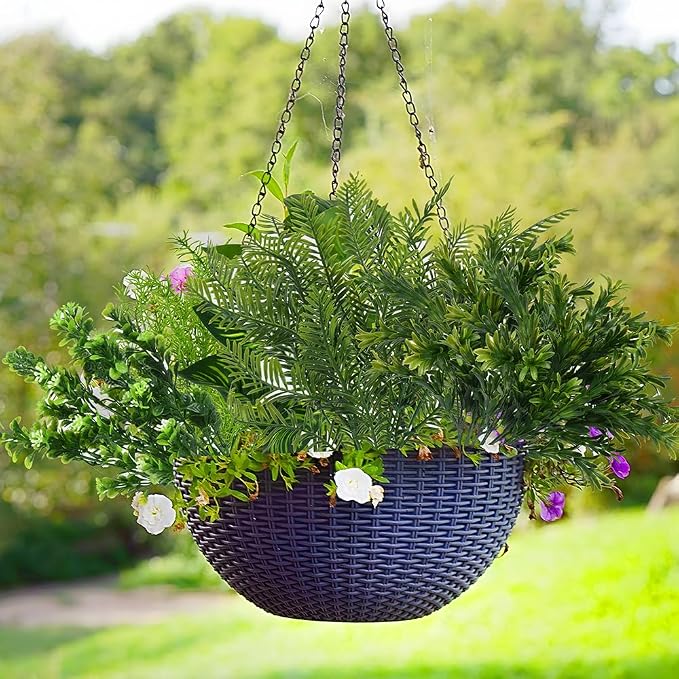 15Pcs Outdoor Artificial Plants UV Resistant Fake Plastic Greenery Spring Grass - Image 4
