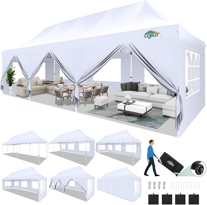 COBIZI Canopy Tent 10x30 Pop Up Canopy by COBIZI