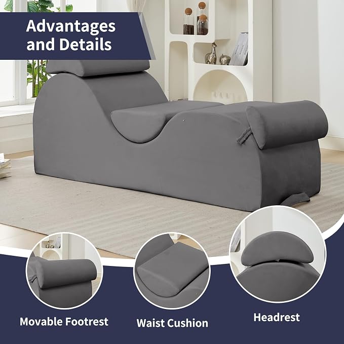 ijuicy Chaise Lounge Chair for Exercise, Indoor Lounger - Image 4