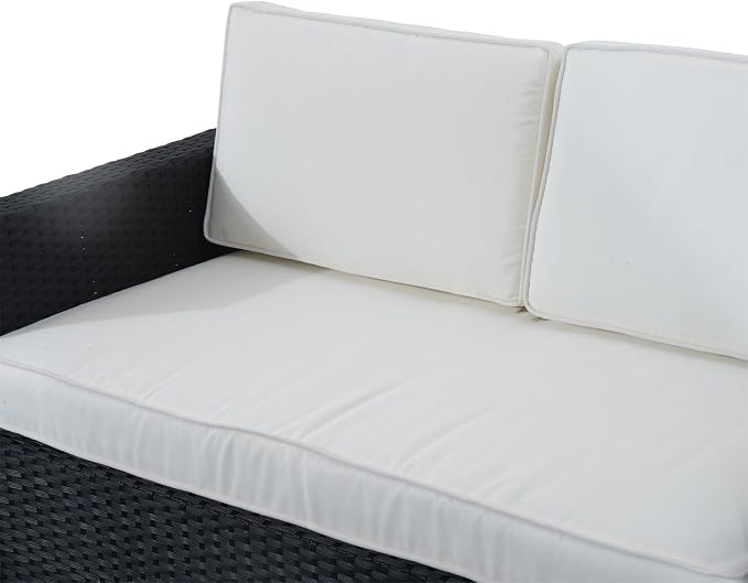 Outsunny 4 Piece Wicker Patio Furniture Set - Image 6