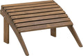 Linon Home Dcor Linon Adirondack Woodstock Ottoman, Teak Stain, 21.6"W x by Linon