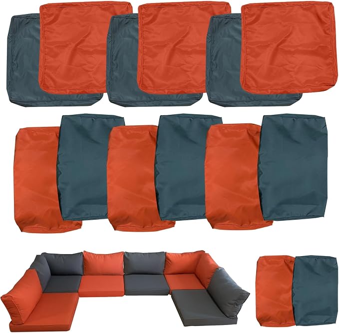 Outdoor Cushions Covers for Patio Furniture, Patio Cushion Covers Replacement by Actualaction