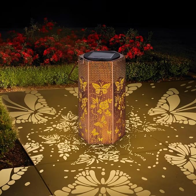 Butterfly Solar Lights Outdoor -Mothers Day Gifts by Eandisom