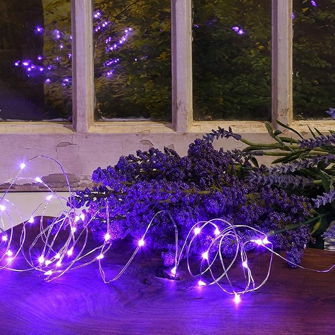 2 Pack Solar Powered Fairy String Lights Outdoor Waterproof 8 Modes Twinkle - Image 5
