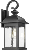 FEMILA Outdoor Wall Sconce, Anti-Rust Waterproof, Matte Black, 4FD54B2 BK by FEMILA