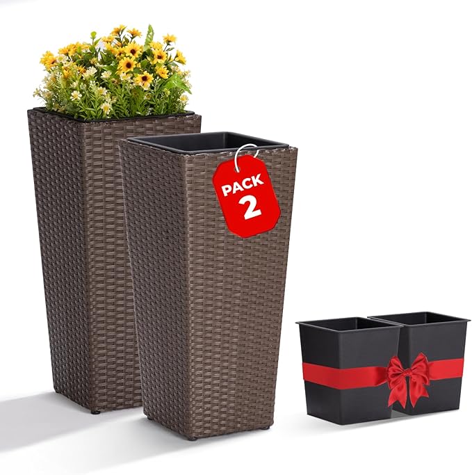 Idzo All Weather Wicker Planters by Idzo